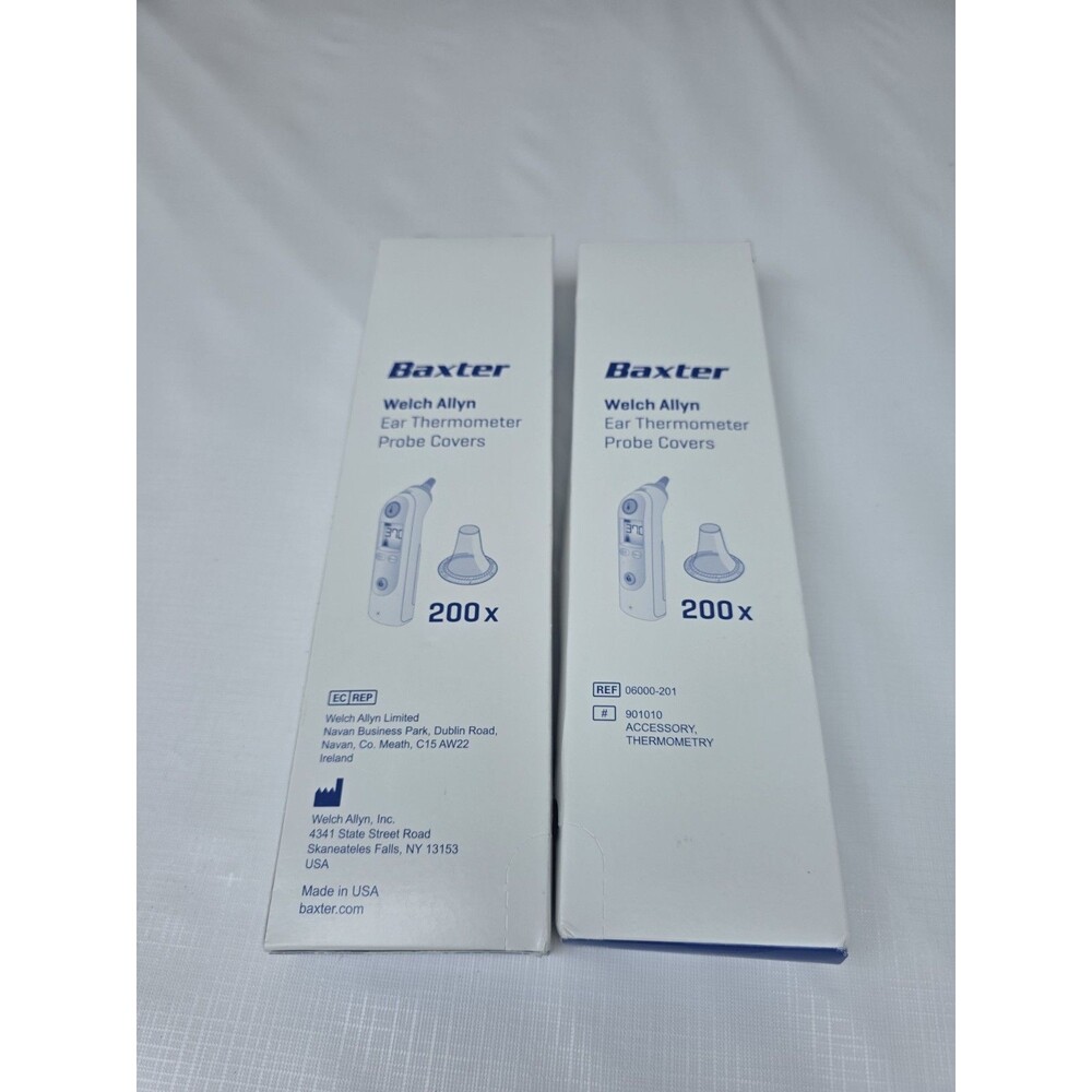 2 NEW Welch Allyn Ear Thermometer Probe Covers 200 Count Per Box 400 Total